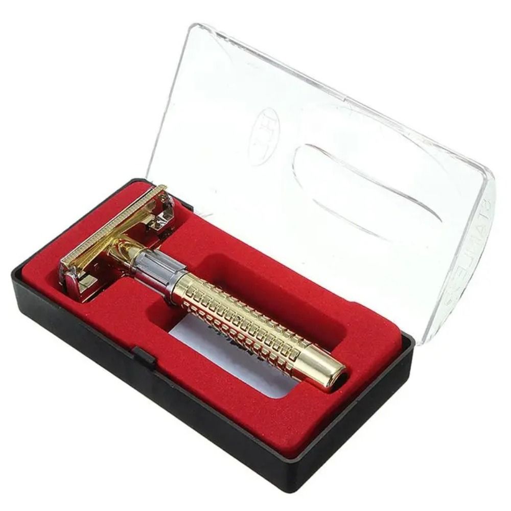 Safety Razor Handle - Rasoir de sécurité rétro exquis en