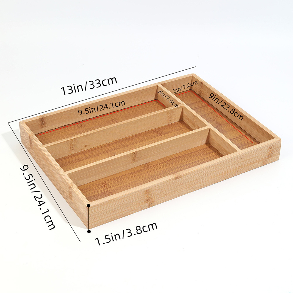 Plateaux de rangement divisés  - Bamboo Cutlery avis et prix