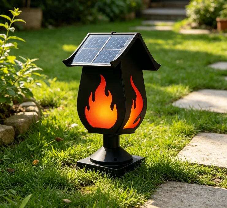 Phares solaires à colonne, lum - Solar Garden Light avis et prix