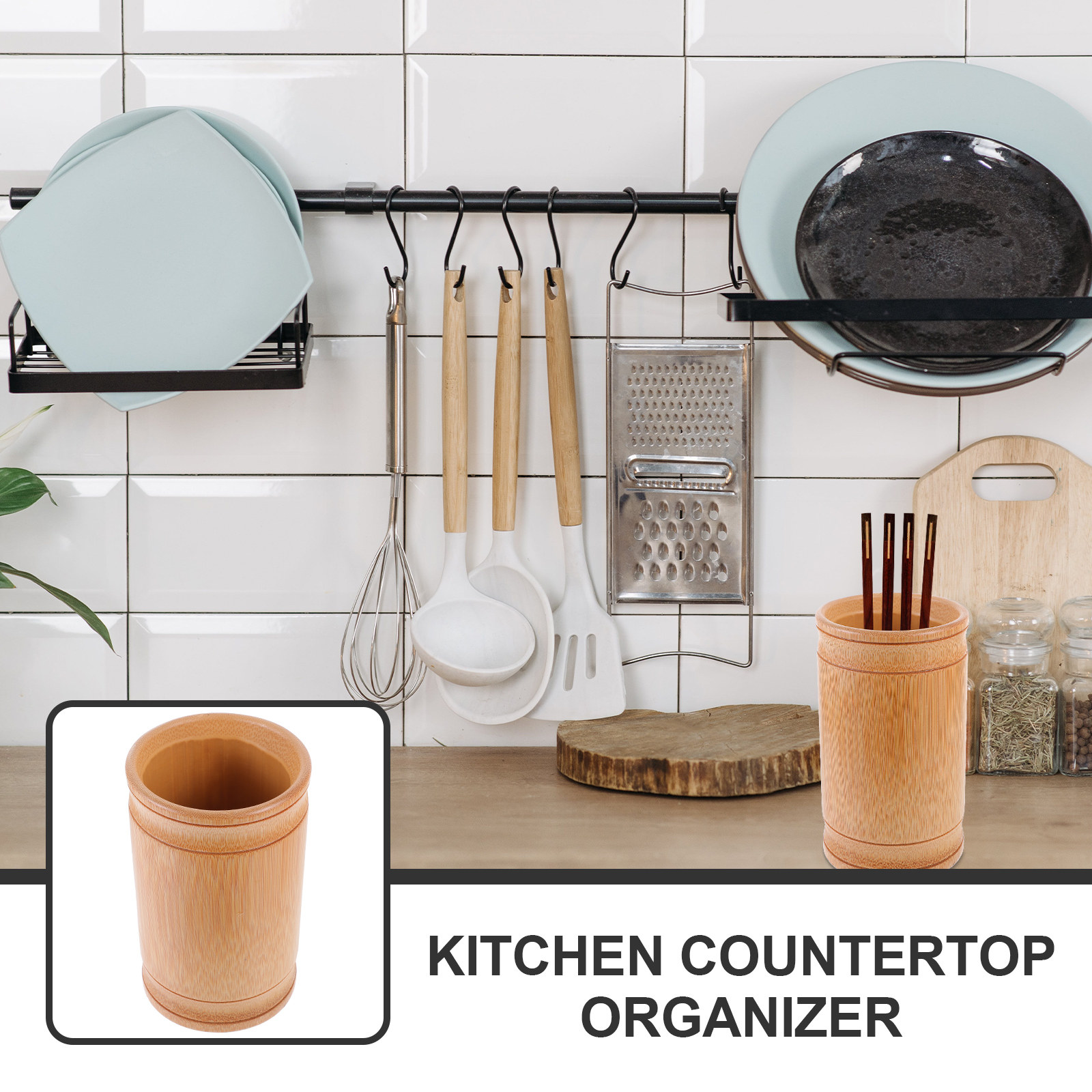 Organisateur de comptoir de cu - Bamboo Cutlery avis et prix