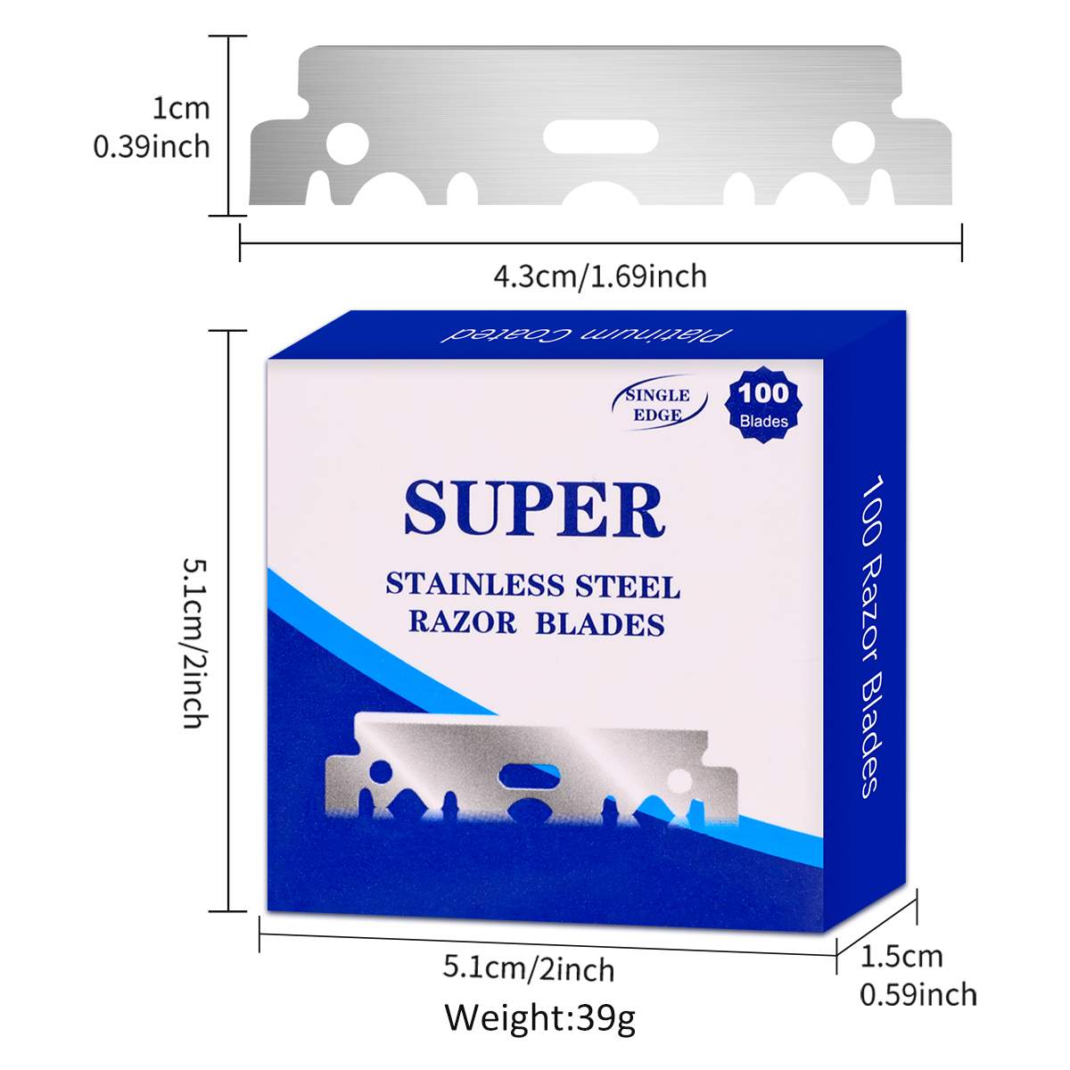 100 lames de rasoir de sécurit - Safety Razor Handle avis et prix