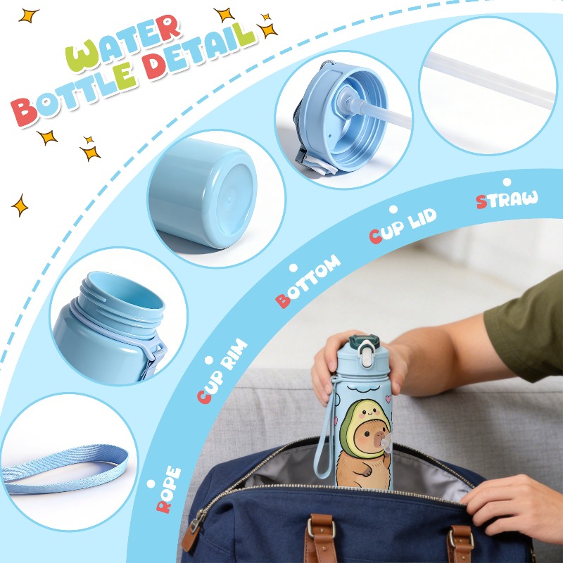 Bouteille d'eau de sport réuti - Reusable Straw avis et prix