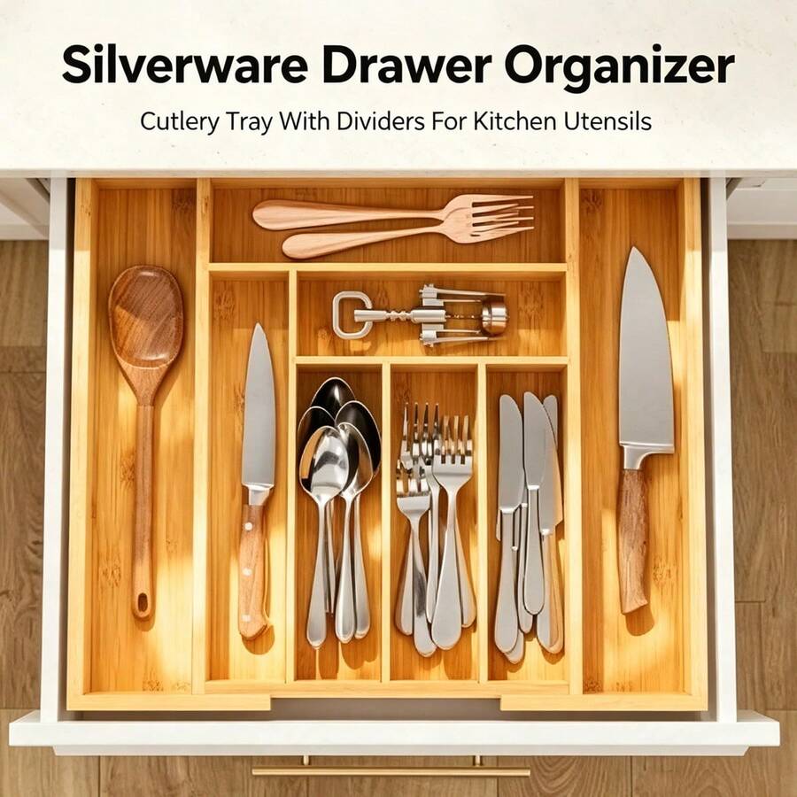 Organisateur de tiroir en bamb - Bamboo Cutlery avis et prix