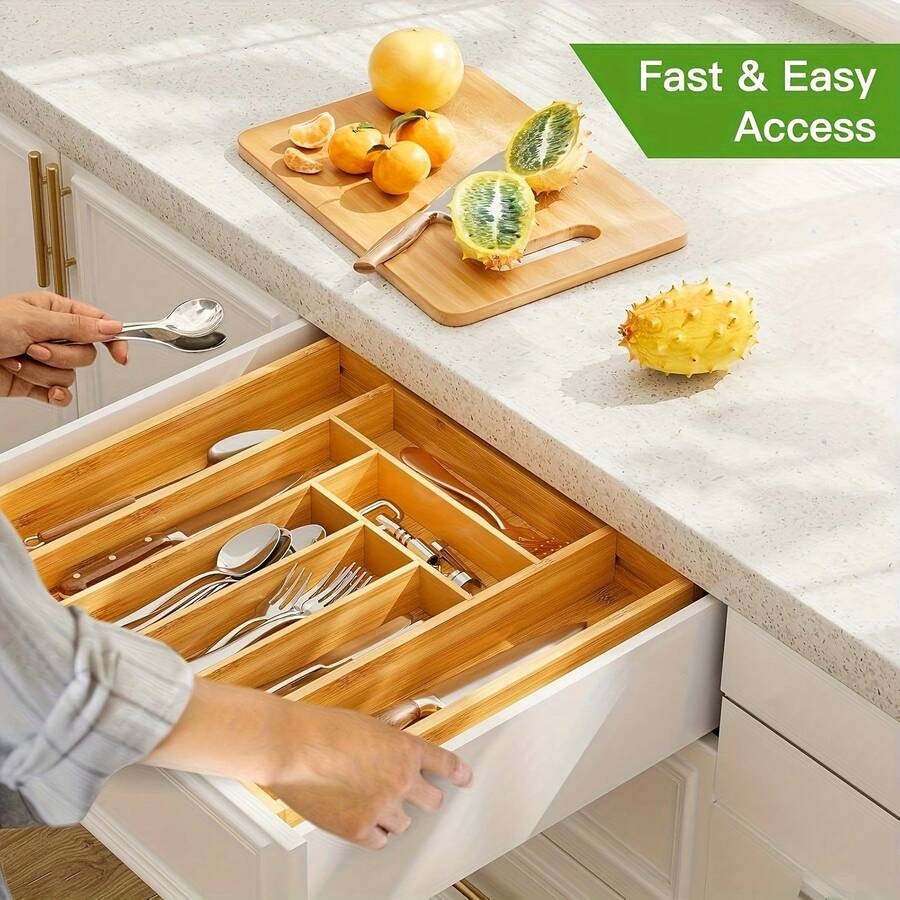 Organisateur de tiroir en bamb - Bamboo Cutlery avis et prix