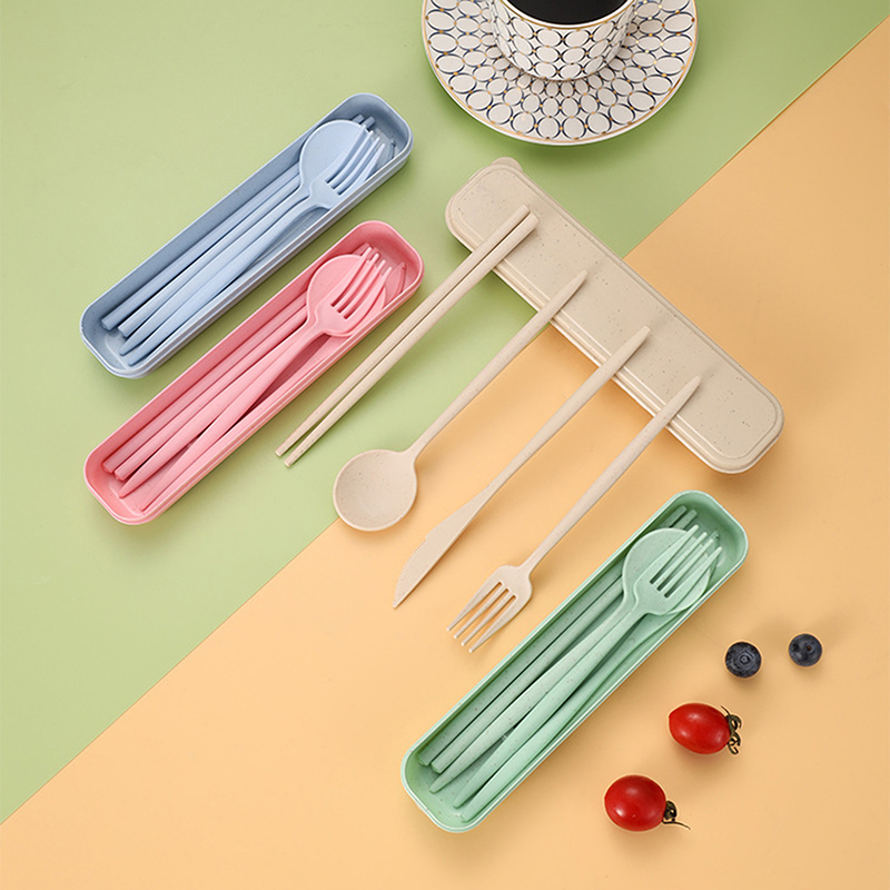 Ensemble de 4 ustensiles porta - Reusable Straw avis et prix