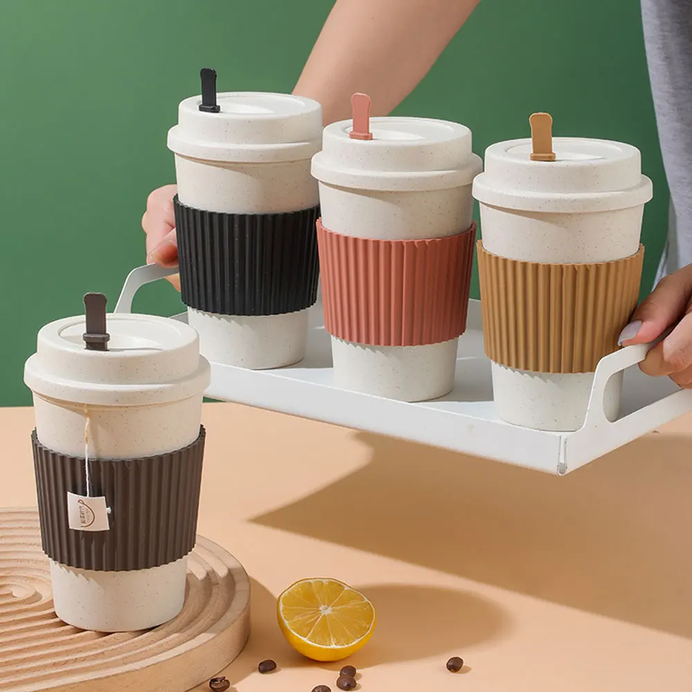 Tasses à café avec couvercles  - Reusable Straw avis et prix