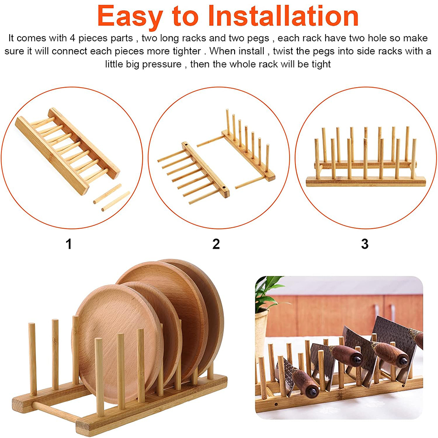 1 pièce/2 pièces, égouttoir à  - Bamboo Cutlery avis et prix