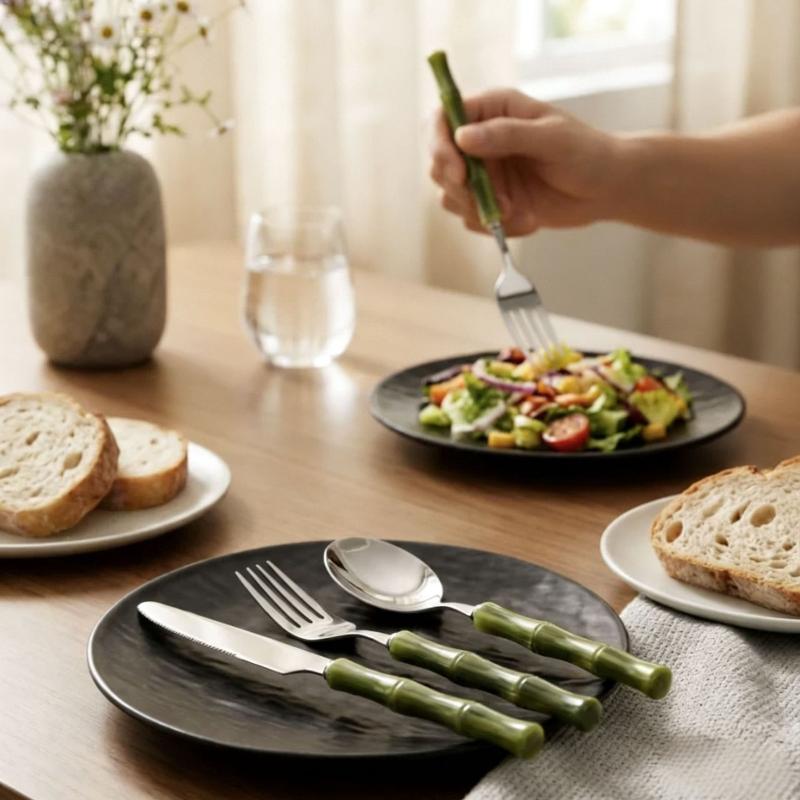 Couverts en acier inoxydable 3 - Bamboo Cutlery avis et prix
