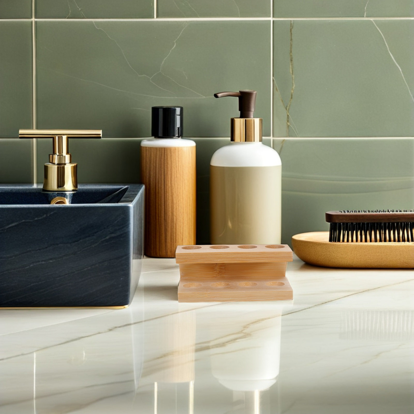 Support pour têtes de brosse à - Bamboo Toothbrush avis et prix